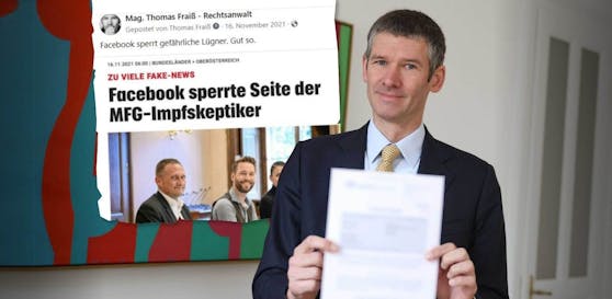 Anwalt Thomas Fraiß begrüßte die Facebook-Sperre der Partei MFG OÖ im Netz. 