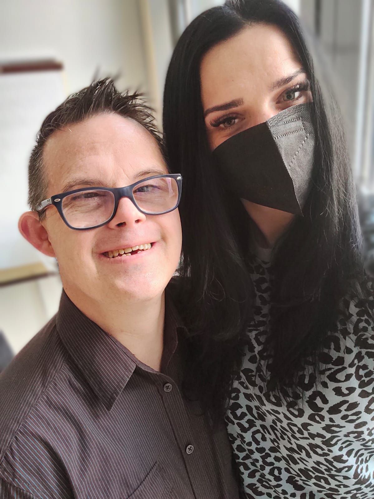 Gerhard mit seiner Bezugsbegleiterin Josefine