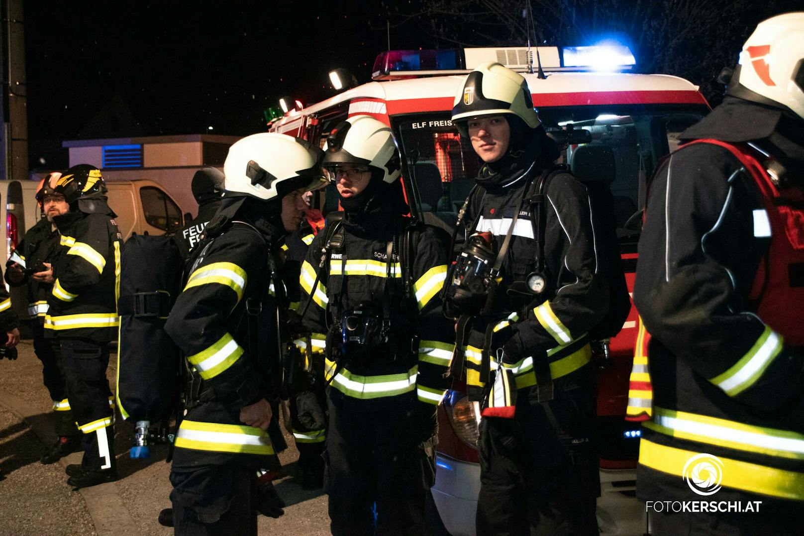 Die Feuerwehr Freistadt rückte zu einem langwierigen Einsatz aus