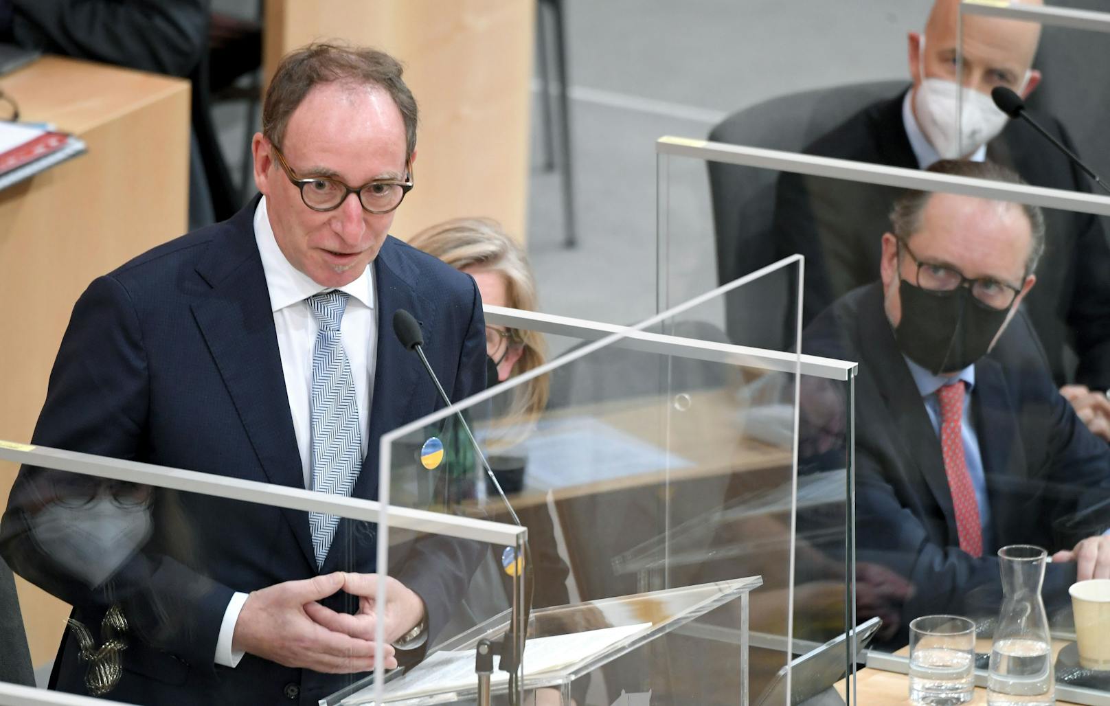 Der neue Gesundheitsminister Johannes Rauch (Grüne) sprach am Dienstag (08.03.2022) erstmals vor dem österreichischem Nationalrat. 