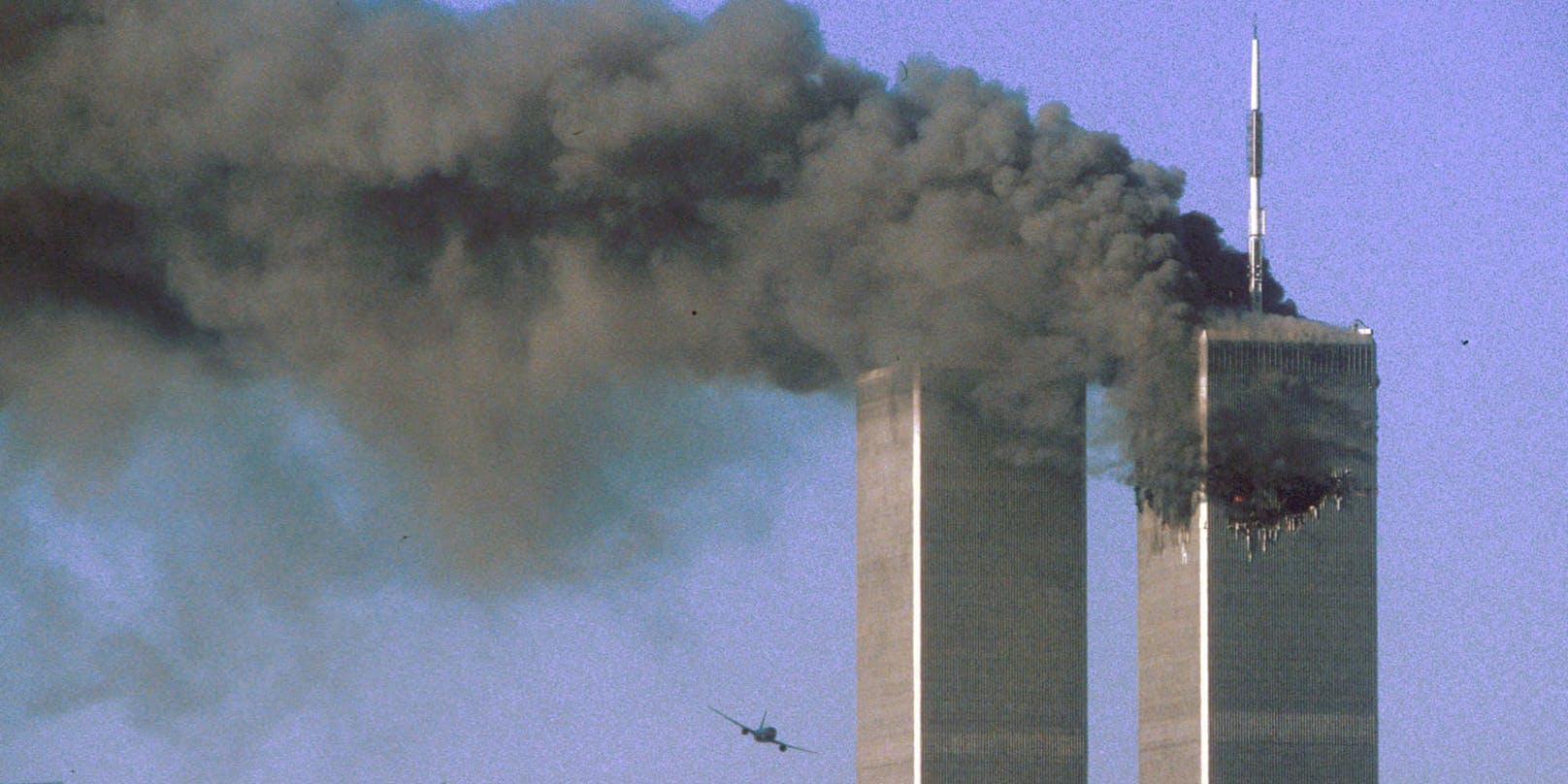 Am 11. September stürzten zwei entführte Flugzeuge in die Twin Towers in New York City.