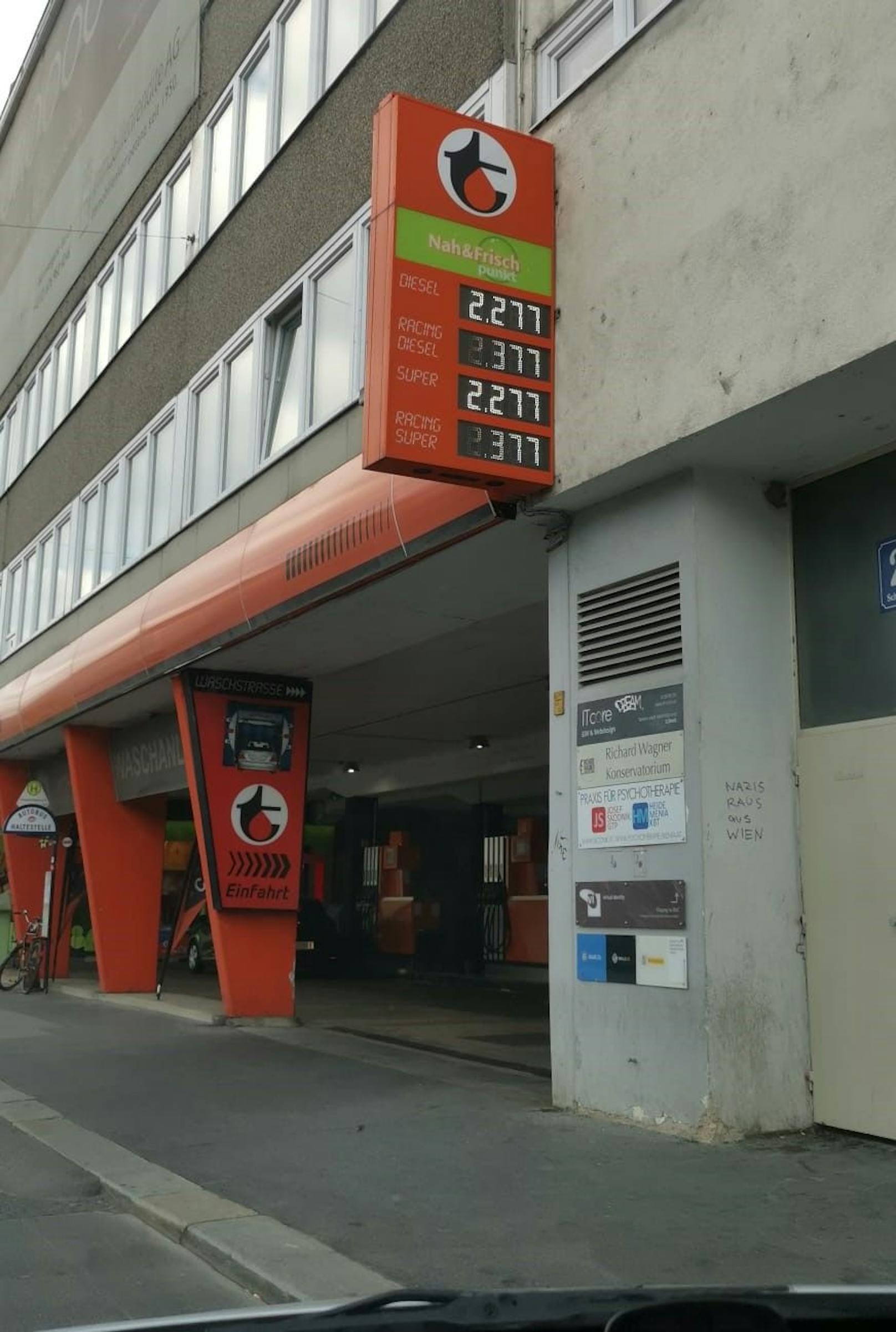 Tankstelle Schönbrunner Straße 213 in Wien-Meidling