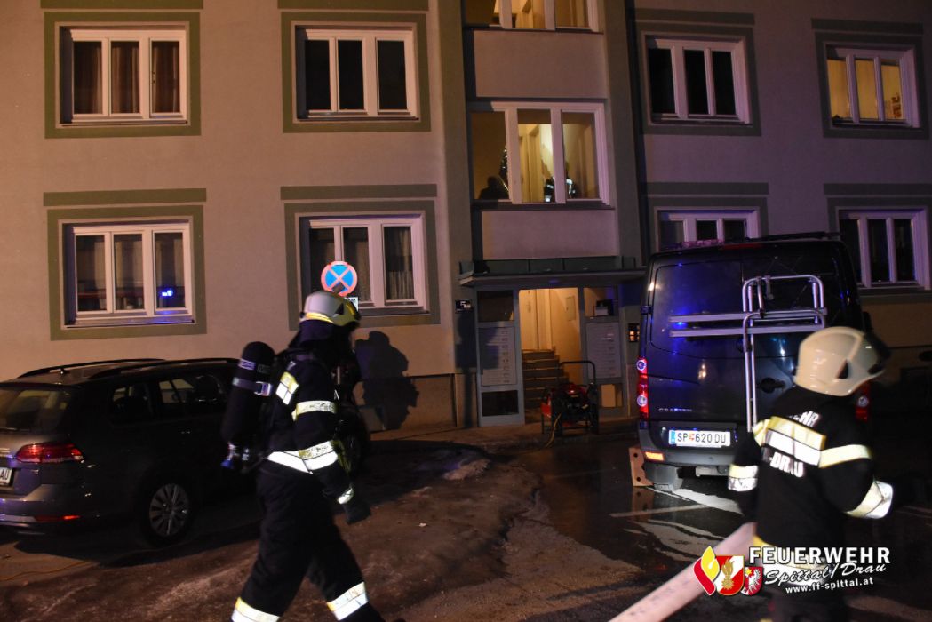Die Feuerwehr Spittal an der Drau war schnell vor Ort.