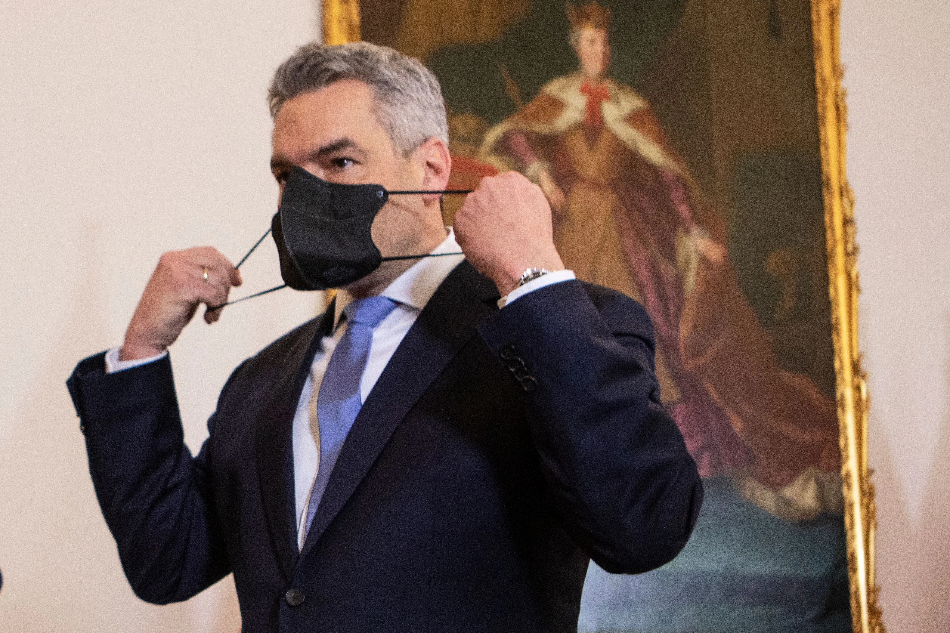 Bundeskanzler Karl Nehammer am Mittwoch, 09. März 2022 in Wien.