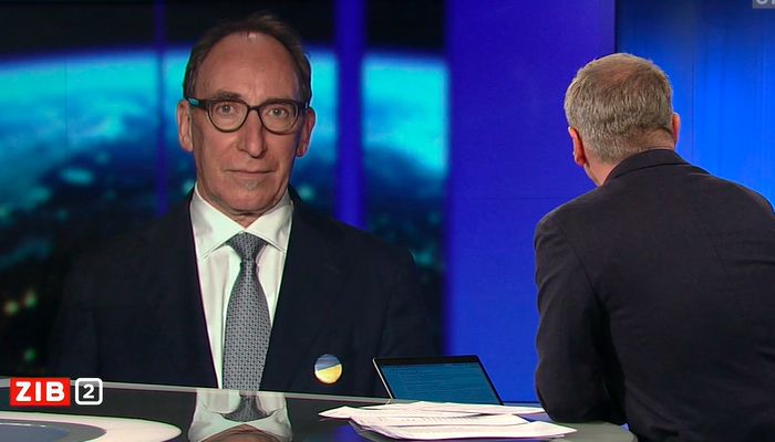 Der neue Gesundheitsminister Johannes Rauch (Grüne) in der ZiB 2 mit Moderator Armin Wolf.