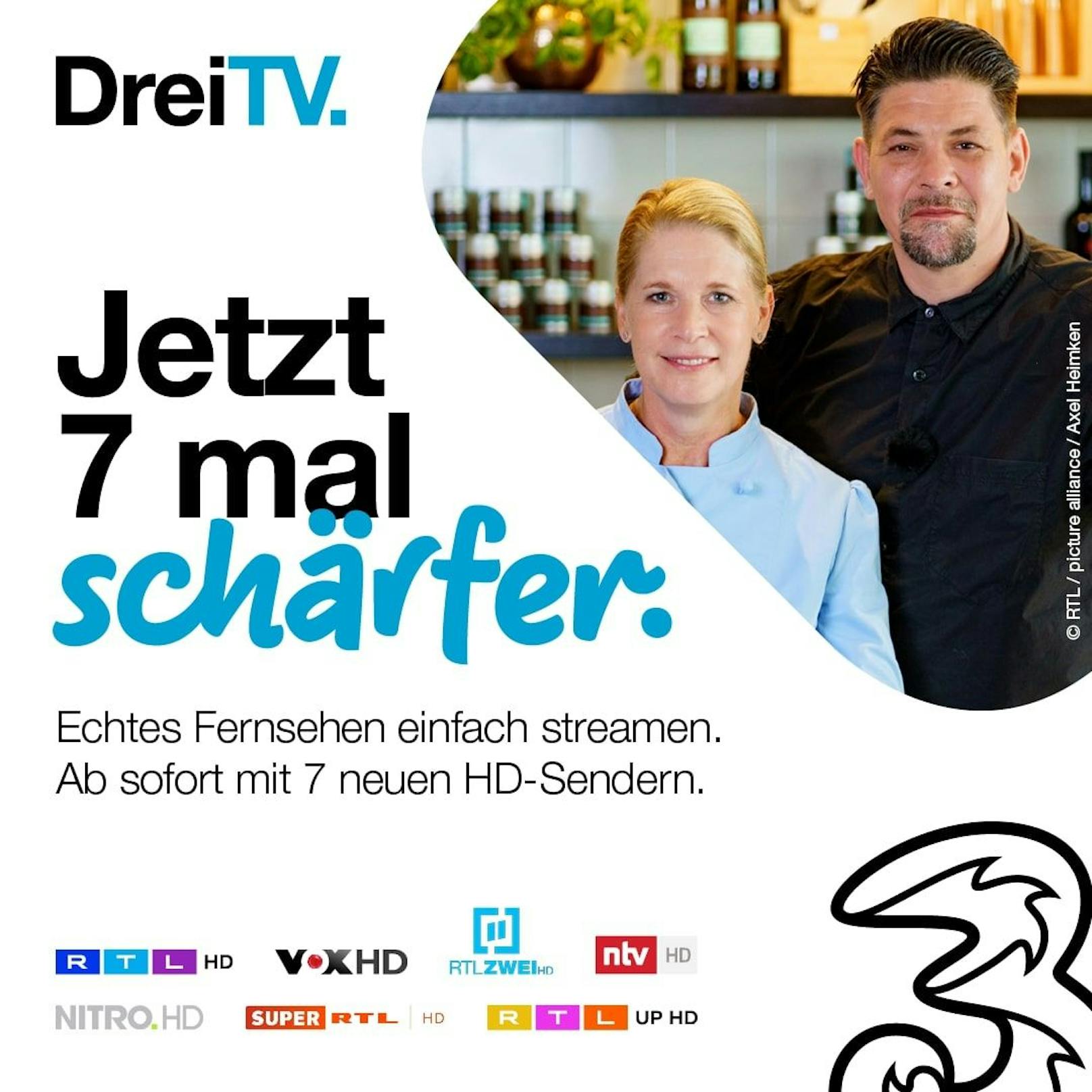 Mehr RTL auf Drei TV ab 9. März.