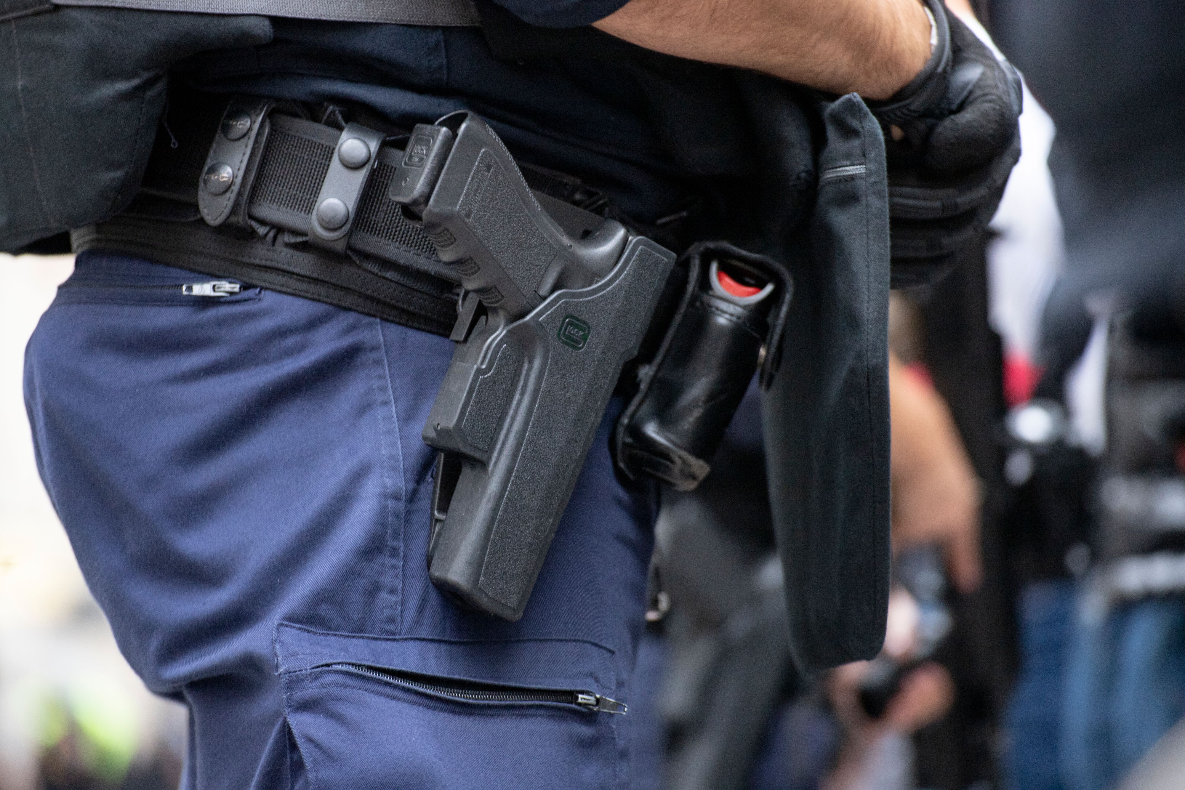 Die Polizei musste zwei Schreckschüsse abgeben.