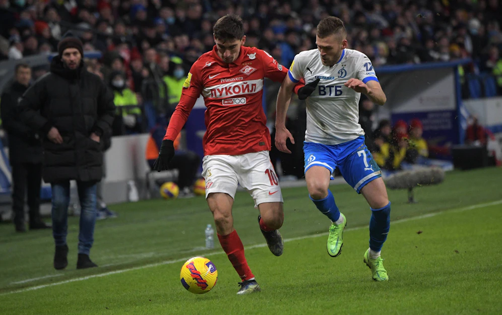 Spartak Moskau im Derby gegen Dynamo