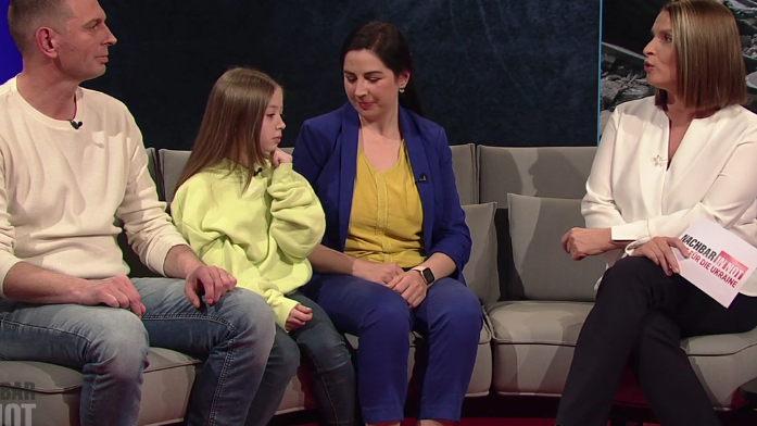 Tobler-Yevchak mit Ehemann und Nichte.