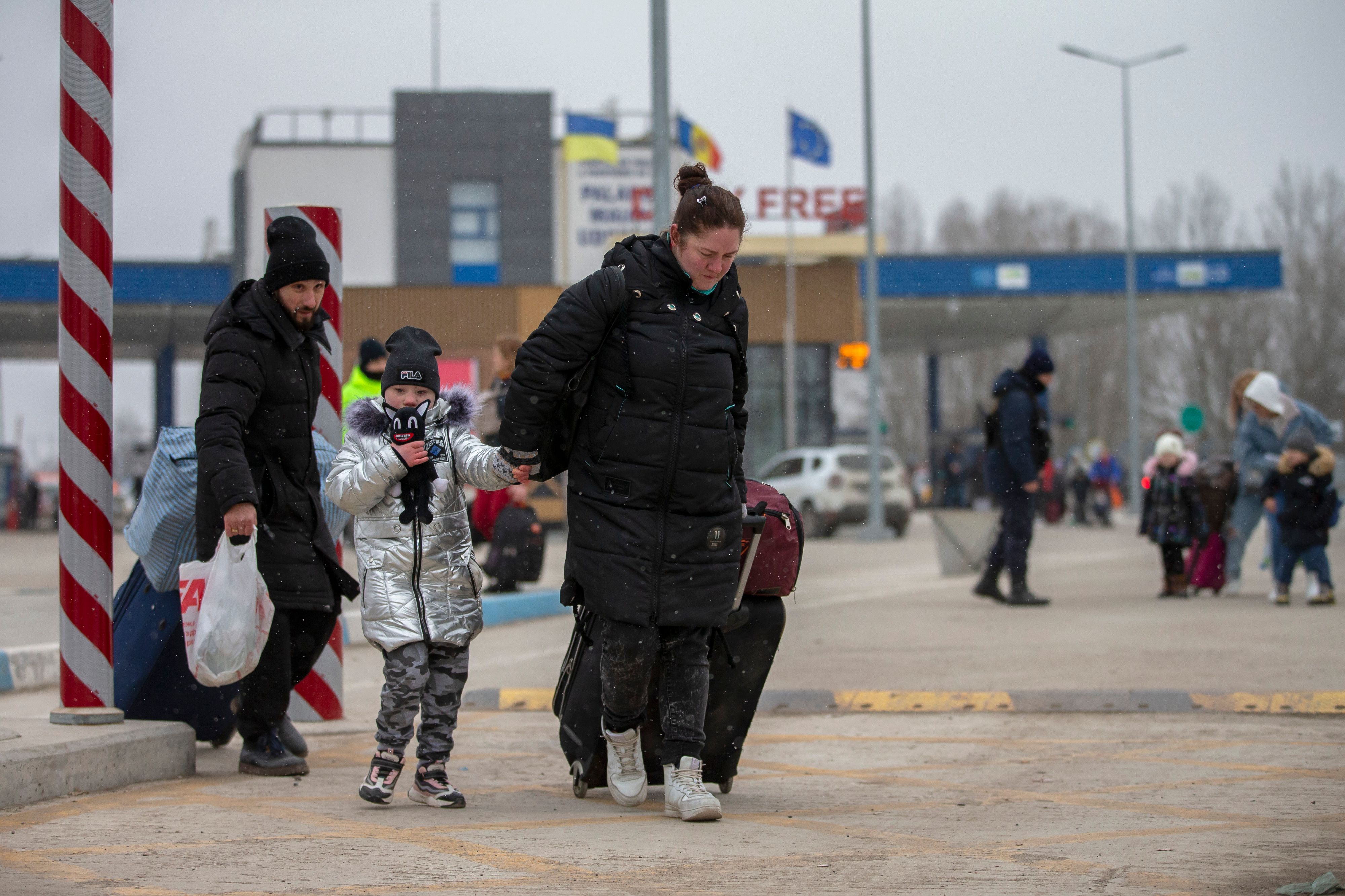 Rund 100.000 Ukrainer flüchteten bereits in die Republik Moldau.