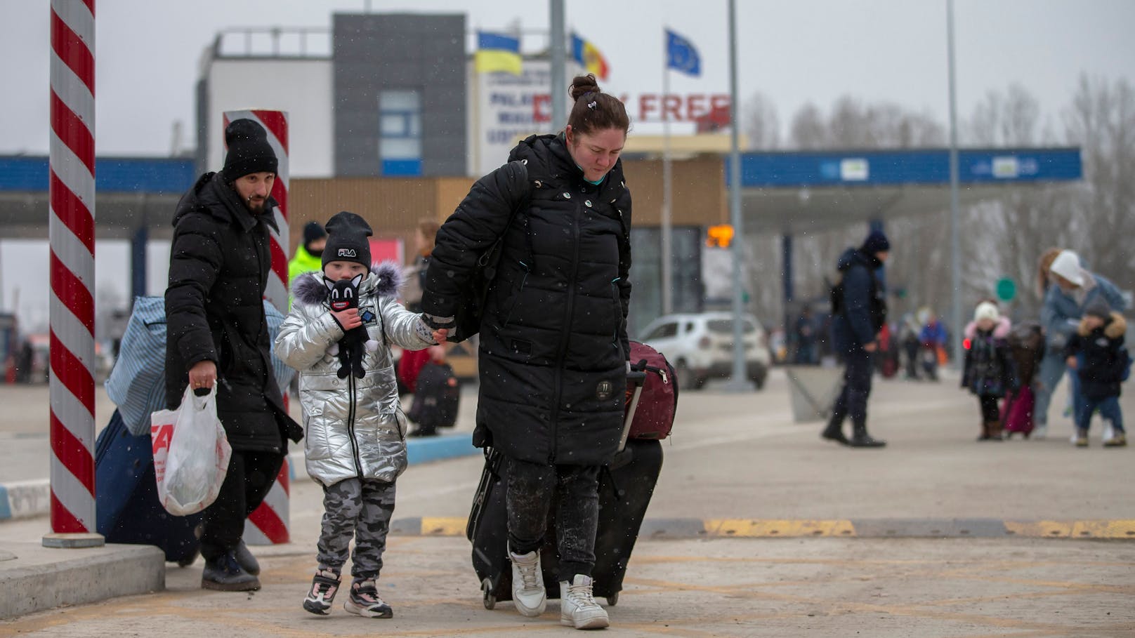 Rund 100.000 Ukrainer flüchteten bereits in die Republik Moldau.
