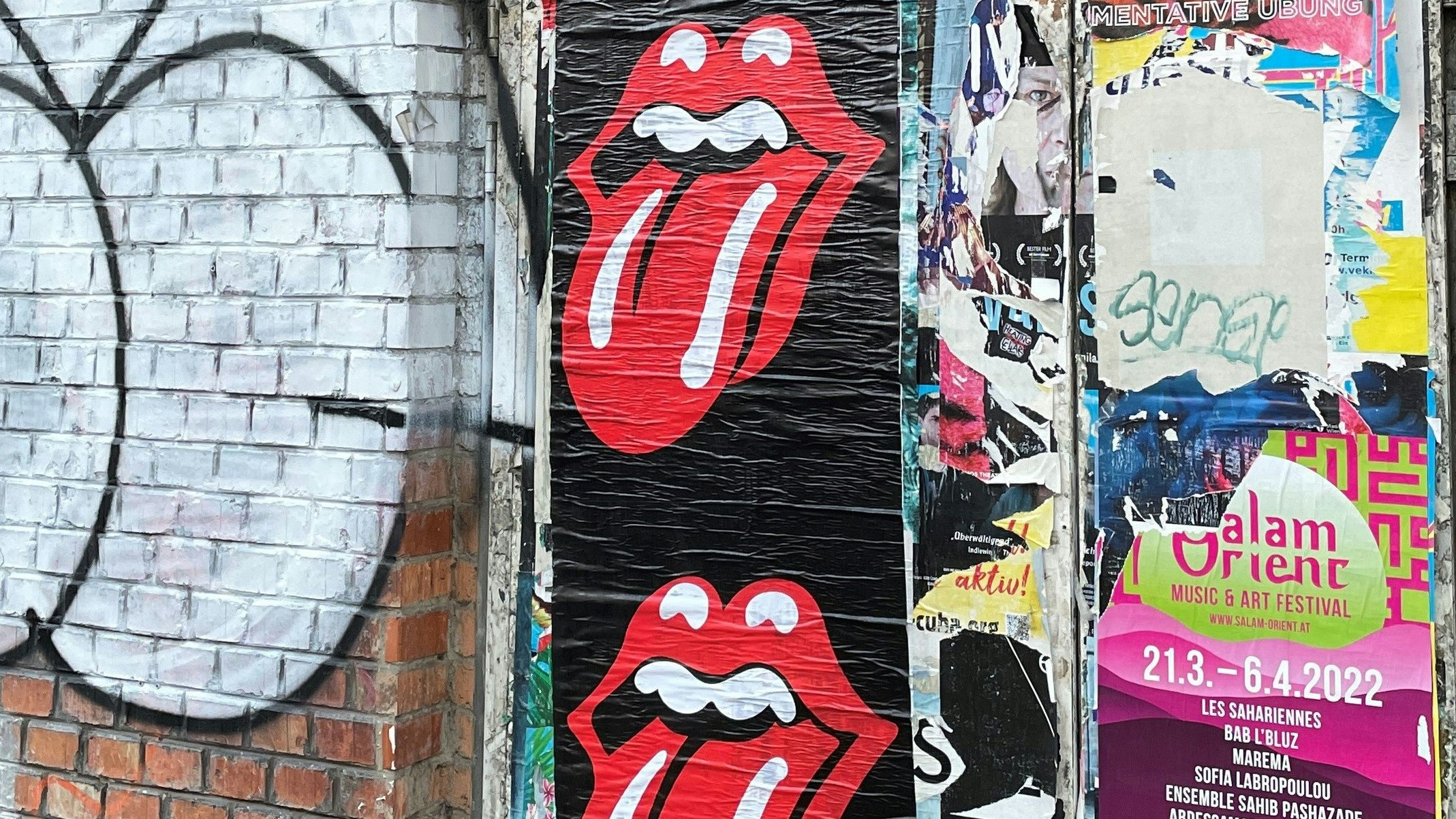 Erste Stones-Plakate hängen schon in Wien.