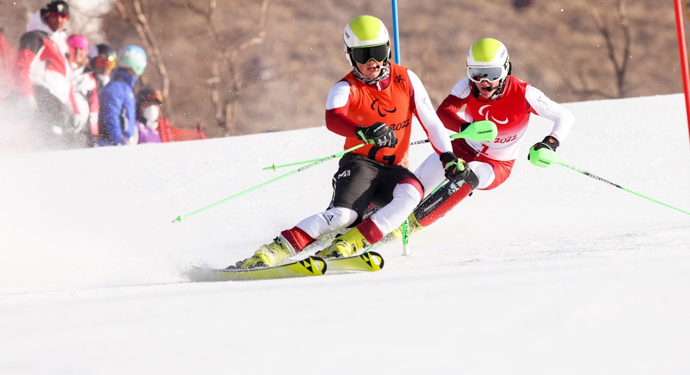 Johannes Aigner mit&nbsp;Guide Matteo Fleischmann