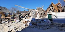 Gasexplosion zerstörte Einfamilienhaus in Dürnkrut