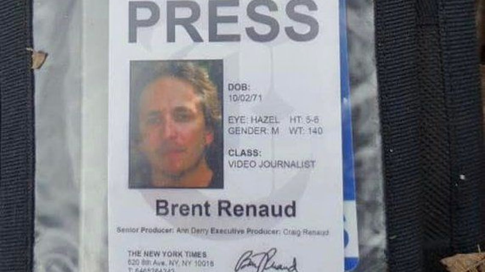 Brent Renaud war als Videojournalist für die "New York Times" tätig. Nun wurde er in der Ukraine getötet. 