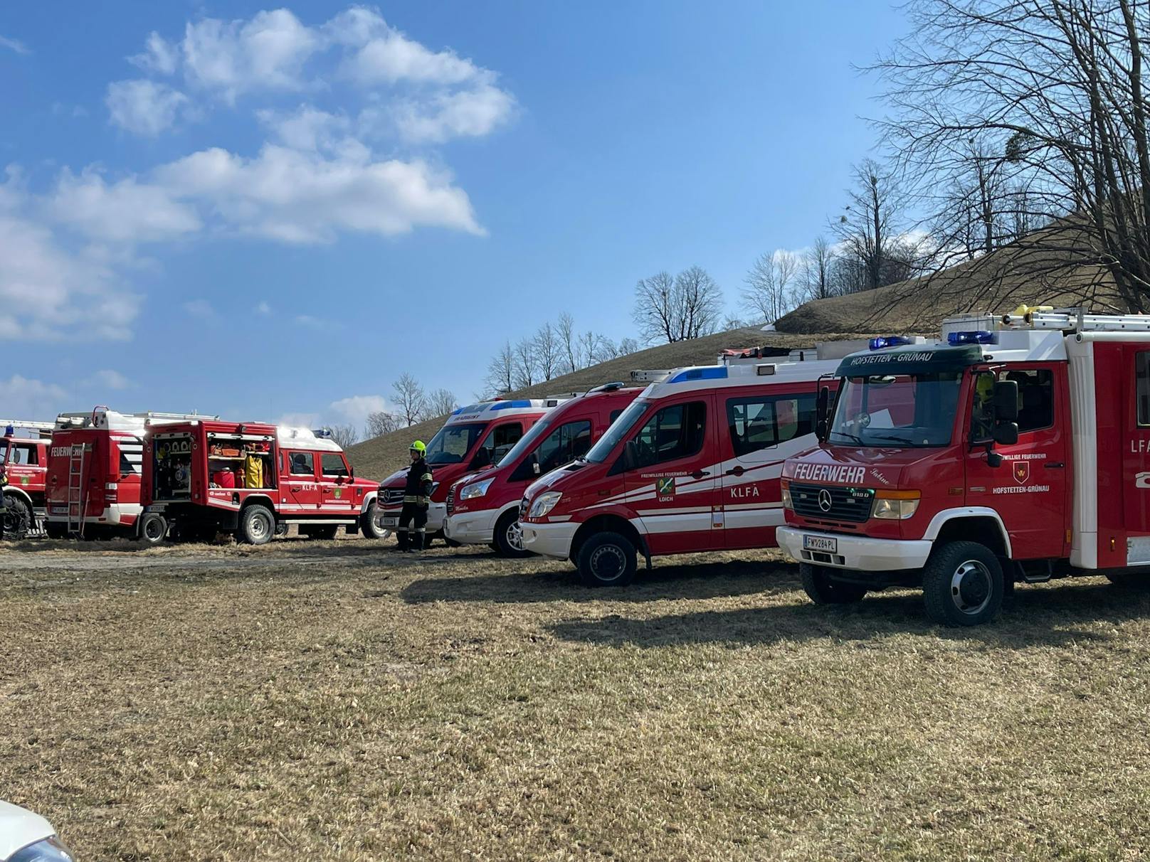 Großeinsatz bei Waldbrand in Frankenfels