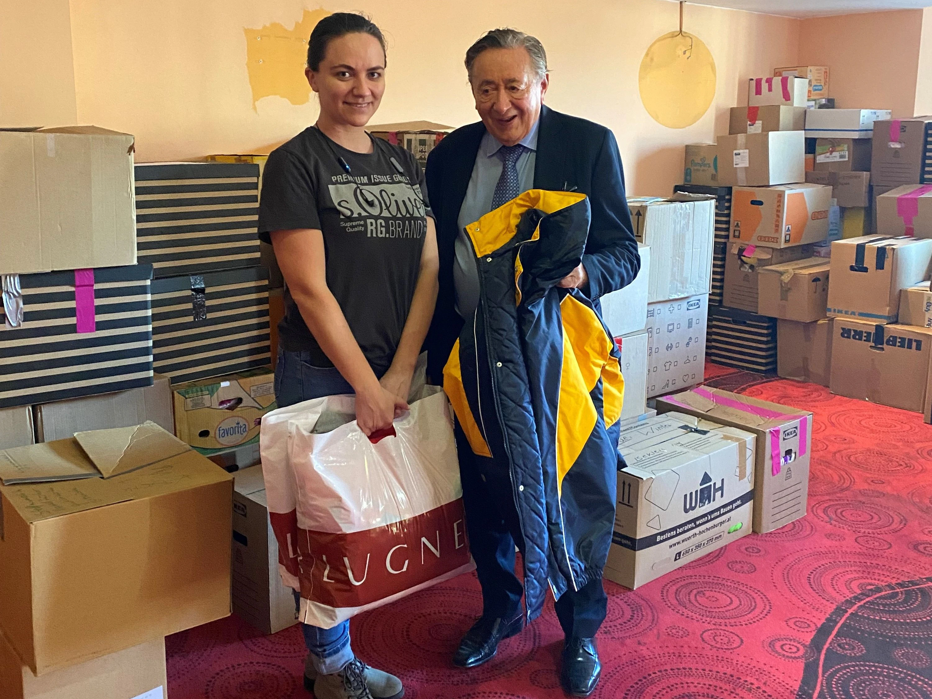 Mit der Aktion "Gemma Ukraine" will Richard Lugner Flüchtlingen helfen 