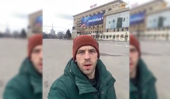 Igor (30) ist täglich in Charkiw unterwegs und hilft seinen Landsleuten.