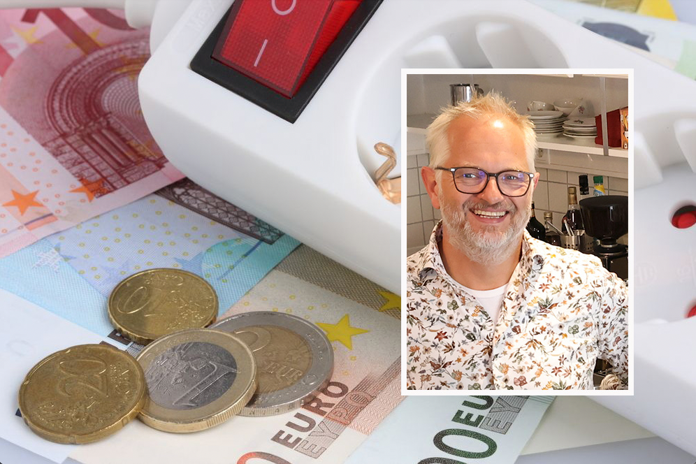 Mark Ruiz Hellin von der Konditorei "Hüftgold" klagt über teure Strompreise.