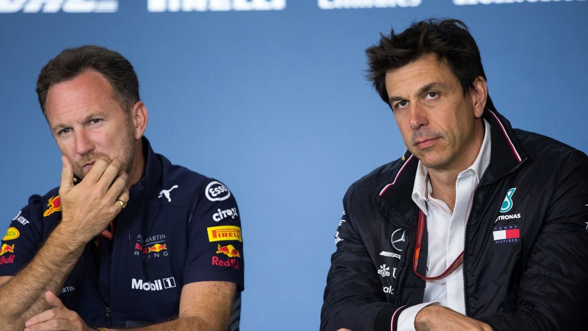 Die beiden Streithähne Christian Horner und Toto Wolff.