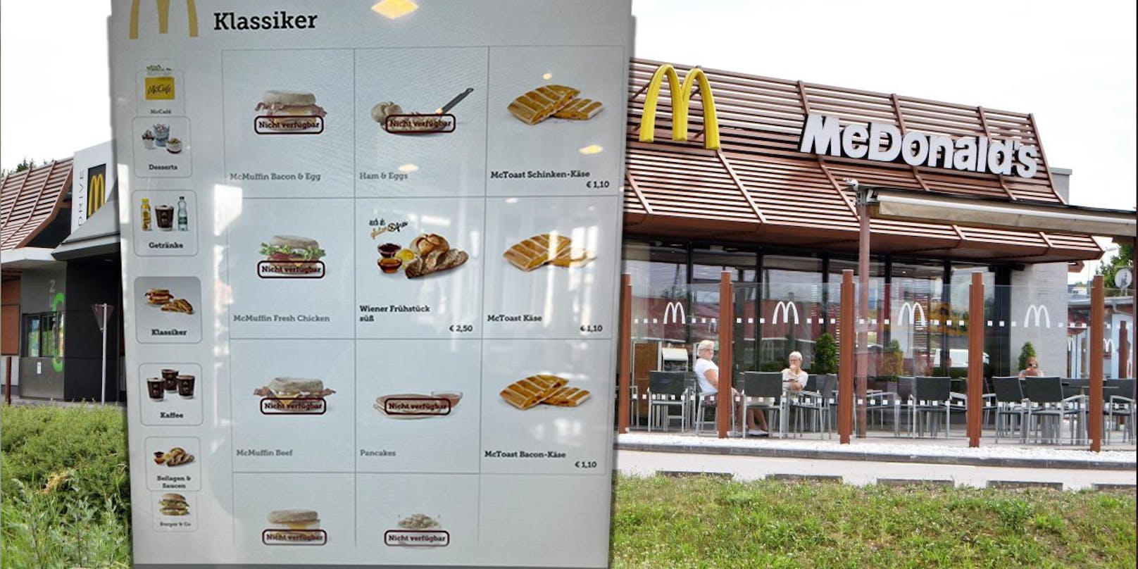 In ganz Österreich gibt es momentan kein McDonald's-Frühstück. 