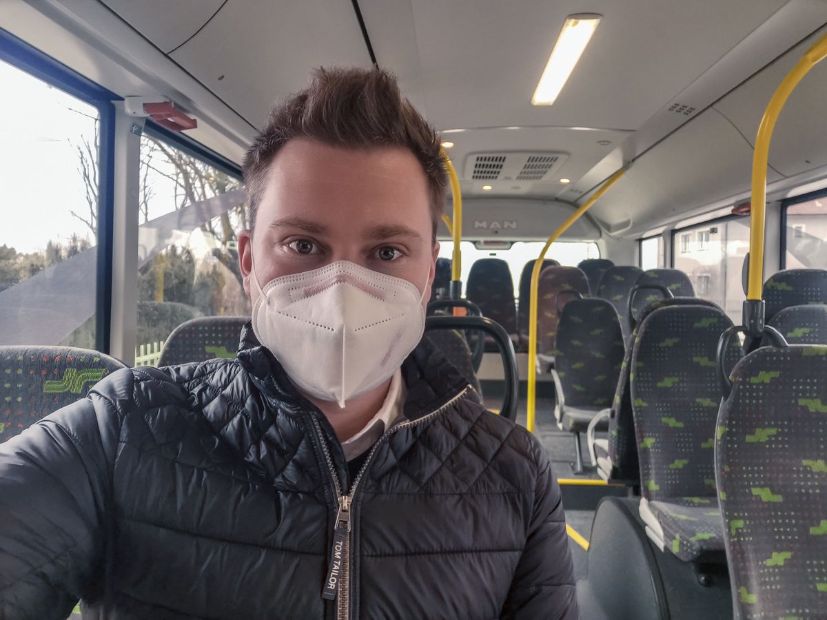 Florian Krumböck in einem LUP-Bus