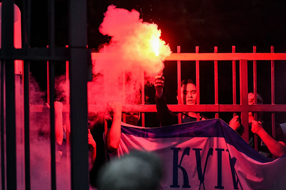 Ultras von Dynamo Kiew.