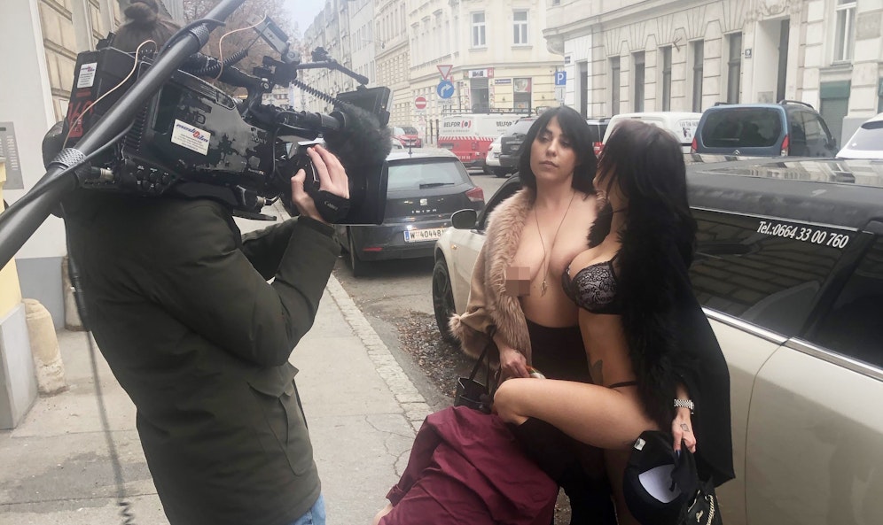 Porno-Dreh mitten in Wien