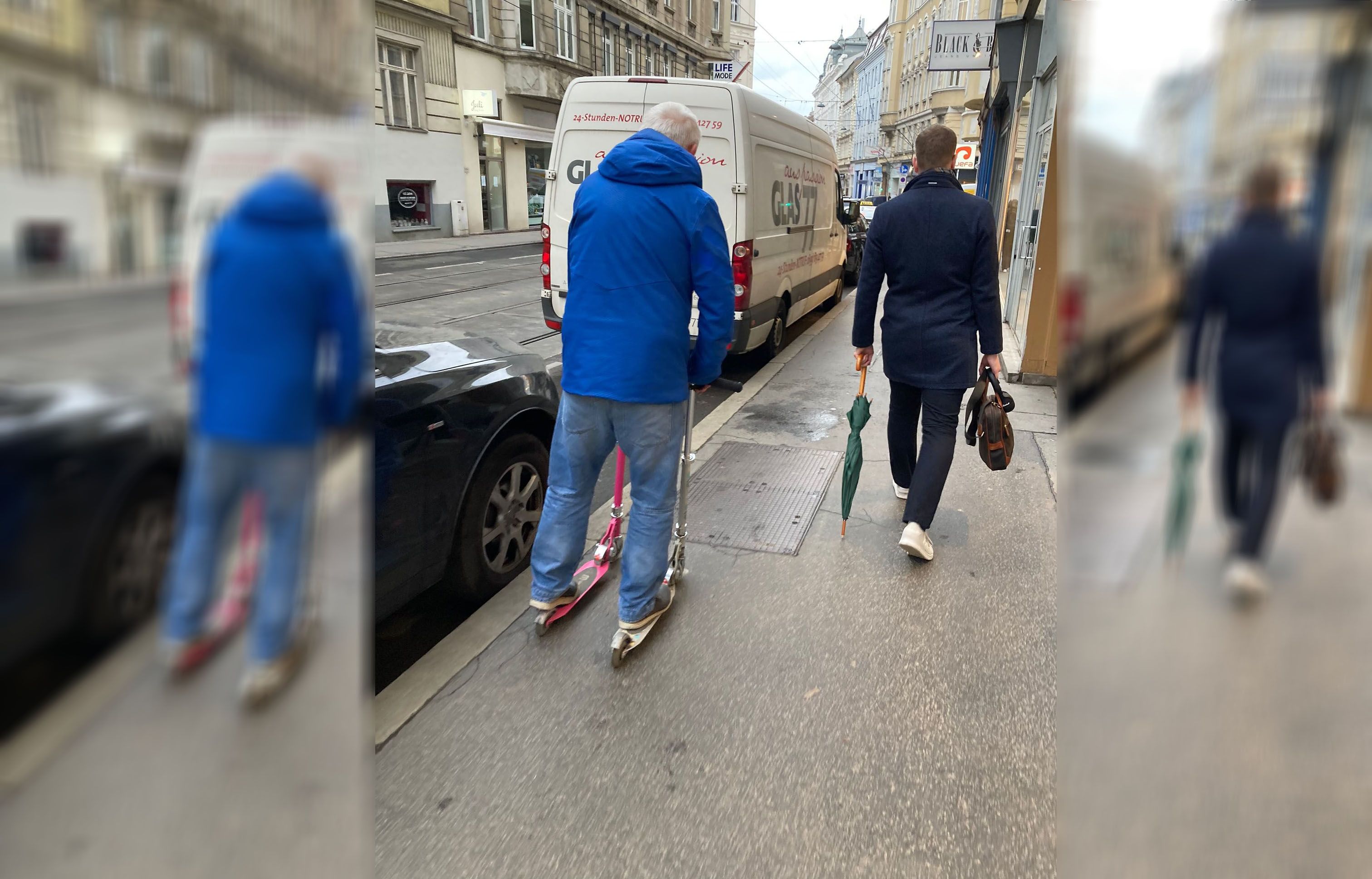 Ein Wiener sorgte mit diesem Transportmittel für Furore in Wien-Währing.