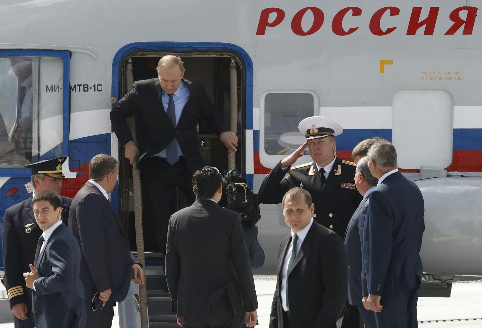 Putins Hubschrauber landete zum ersten Mal seit der Invasion in die Ukraine wieder im Kreml.  (Archivfoto)