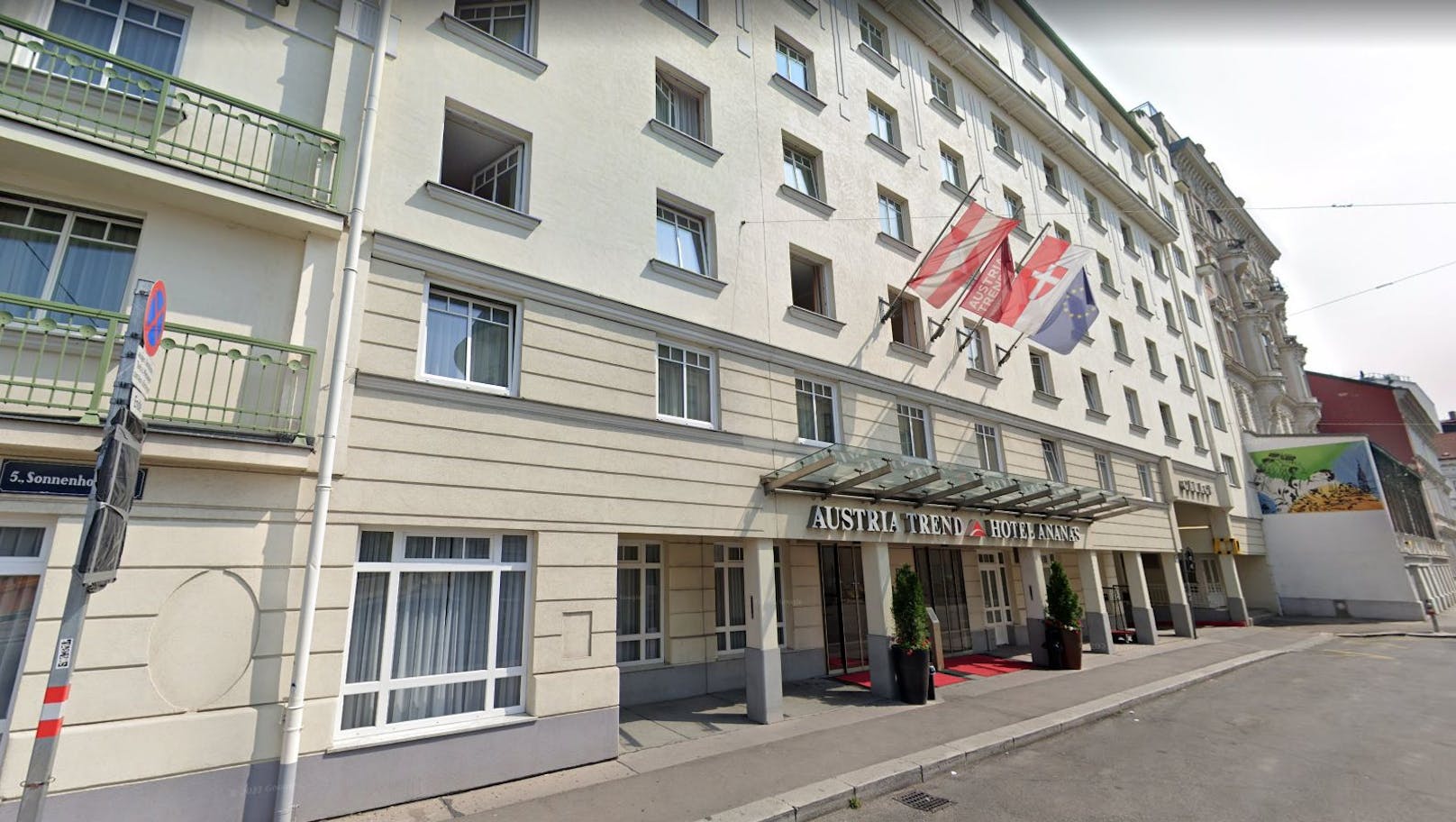 Das Hotel Ananas in Wien-Margareten