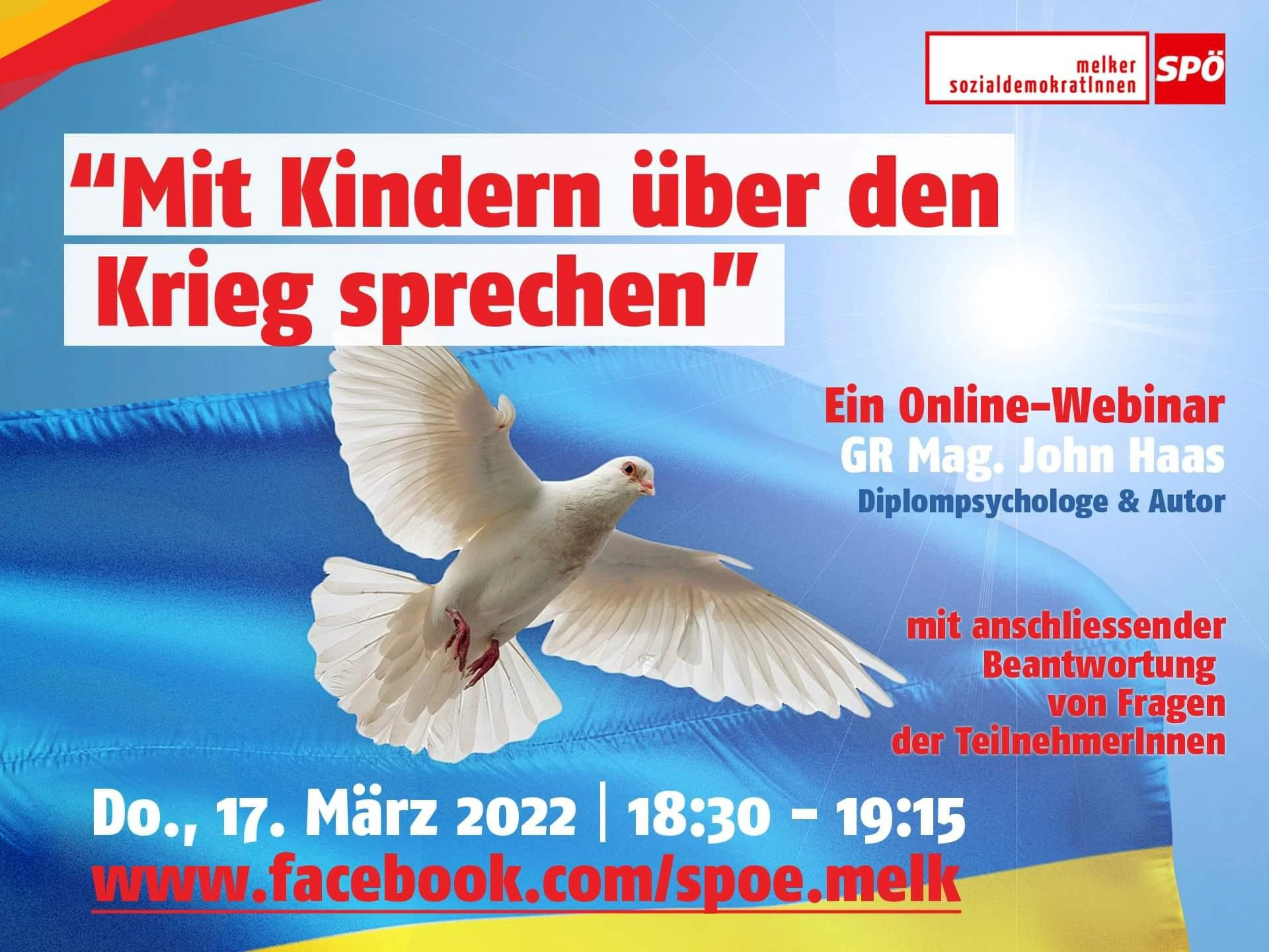 Online-Webinar auf Facebook.