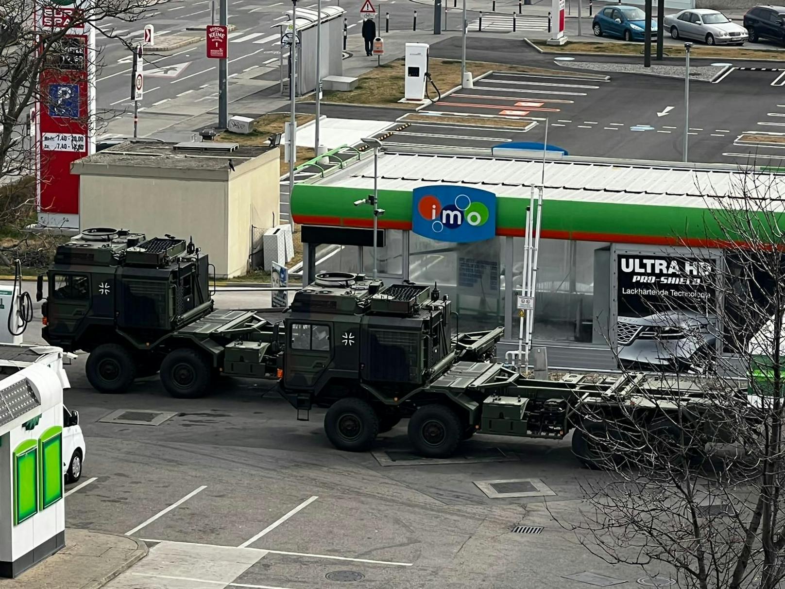 Boxenstopp für die deutsche Bundeswehr in Wien. 