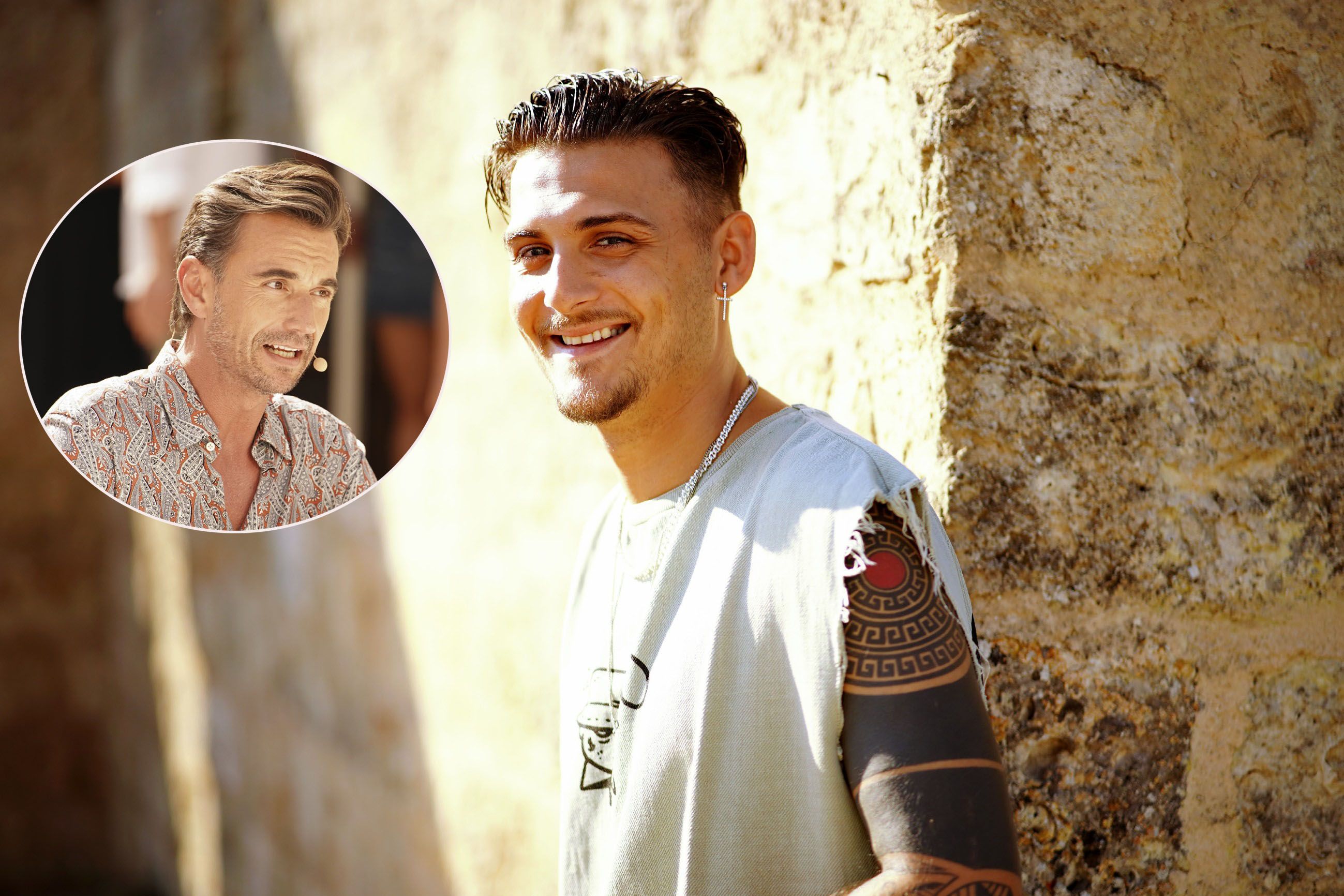 Der Wiener Kandidat Daniel Muhadzeri hat auch ohne Kameras mit Florian Silbereisen geplaudert.