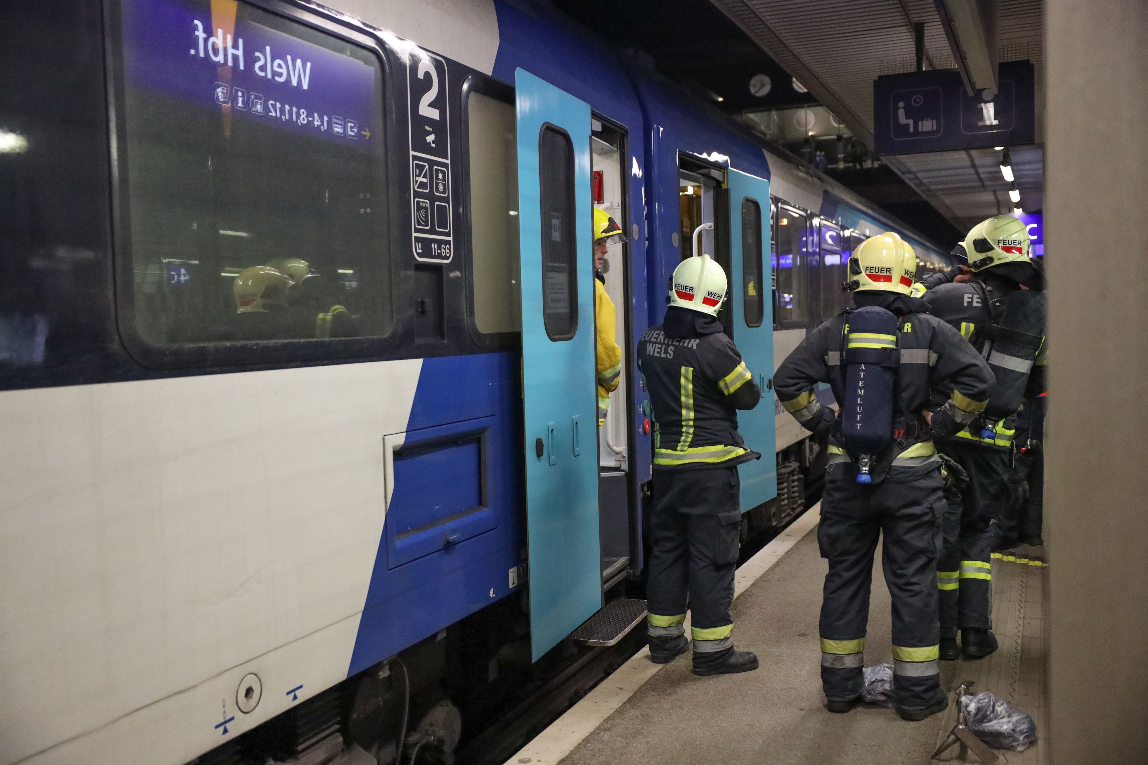 In Wels brannte es am Donnerstag schon wieder in einem Nachtzug.