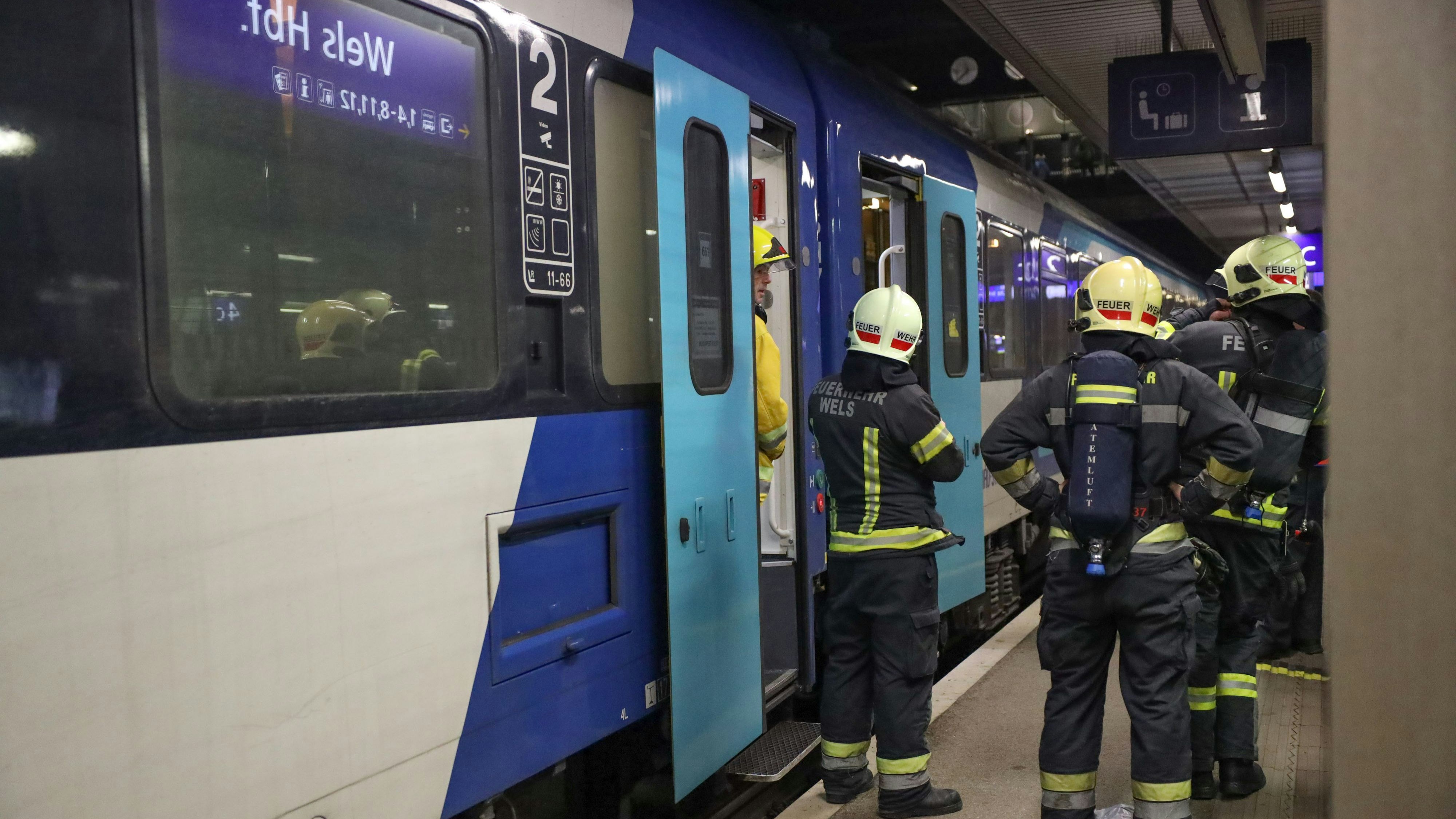 In Wels brannte es am Donnerstag schon wieder in einem Nachtzug.