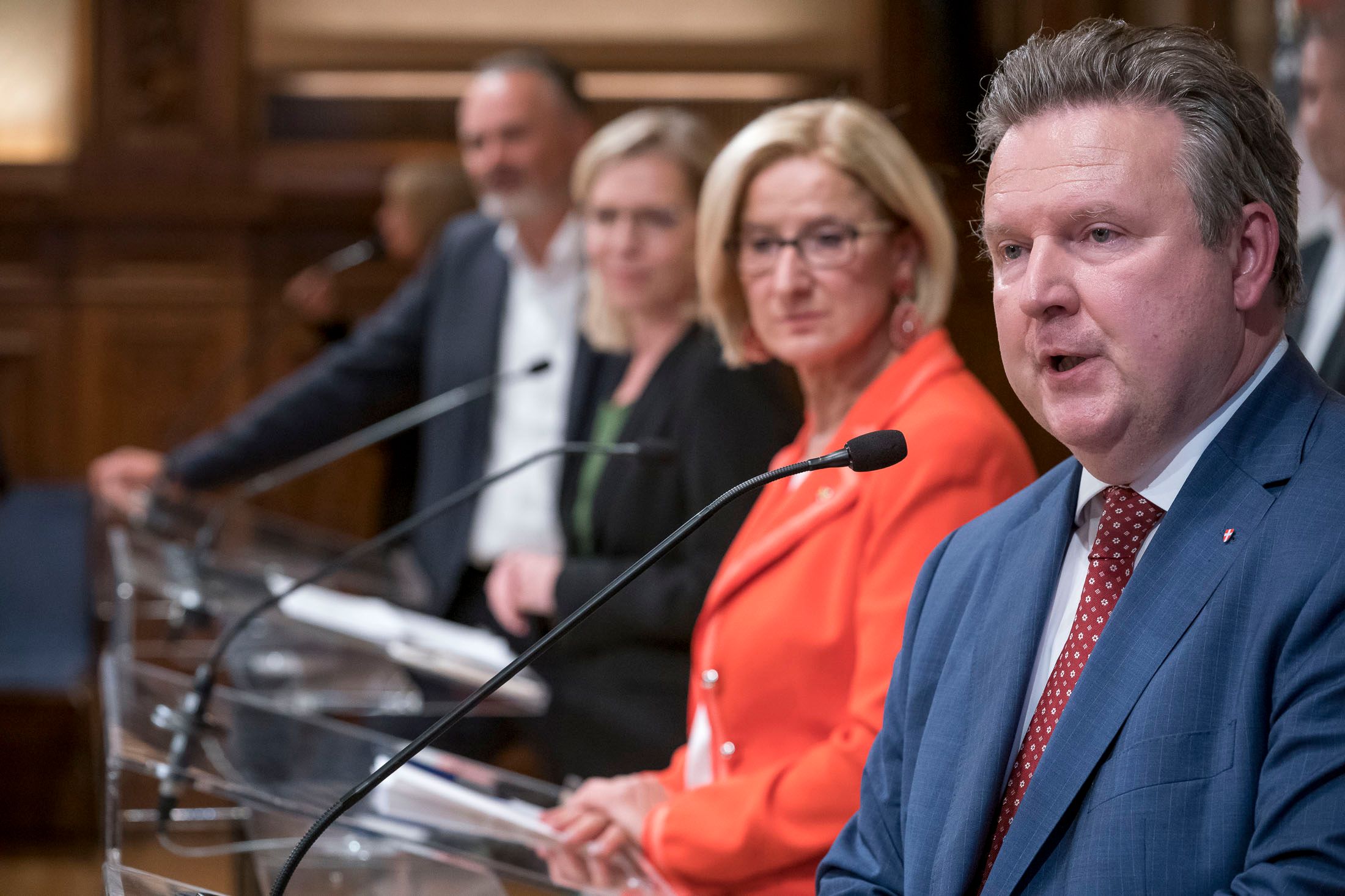 Michael Ludwig und Johanna Mikl-Leitner stellten die Pläne vor.