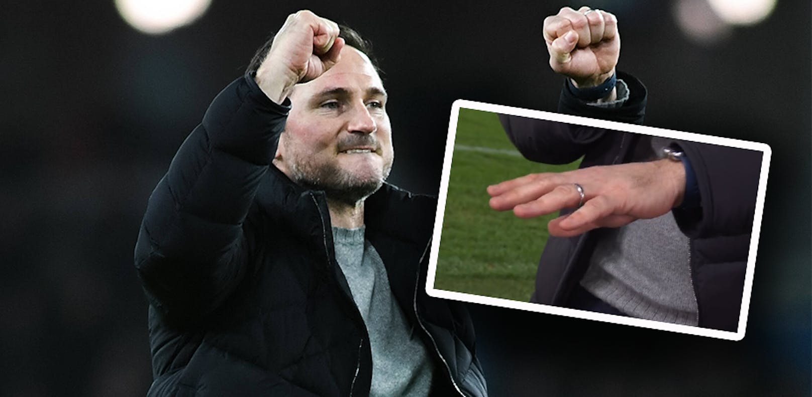 Frank Lampard verletzte sich beim Jubel. 