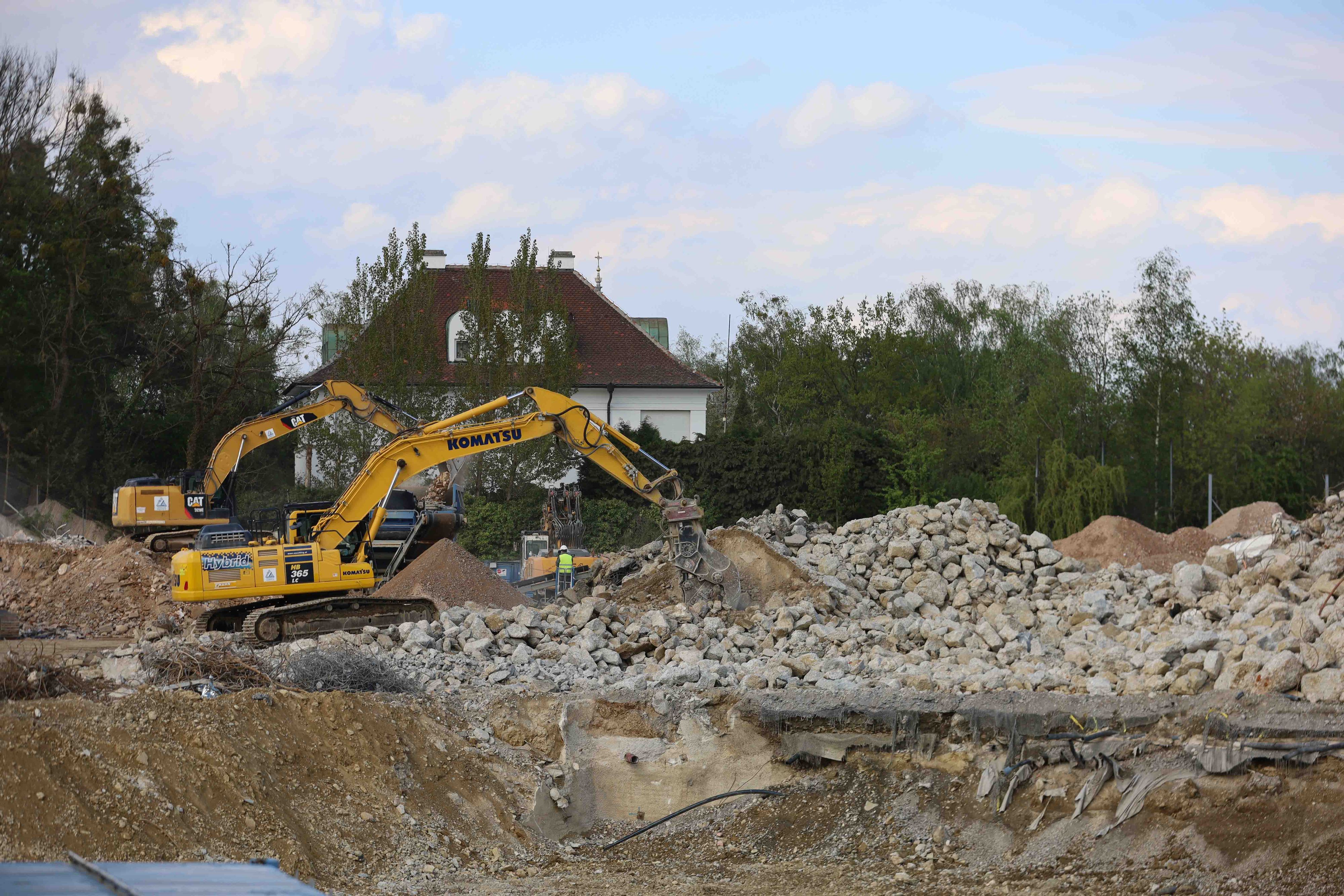 Über das neue LASK-Stadion wurde ein Baustopp verhängt. 