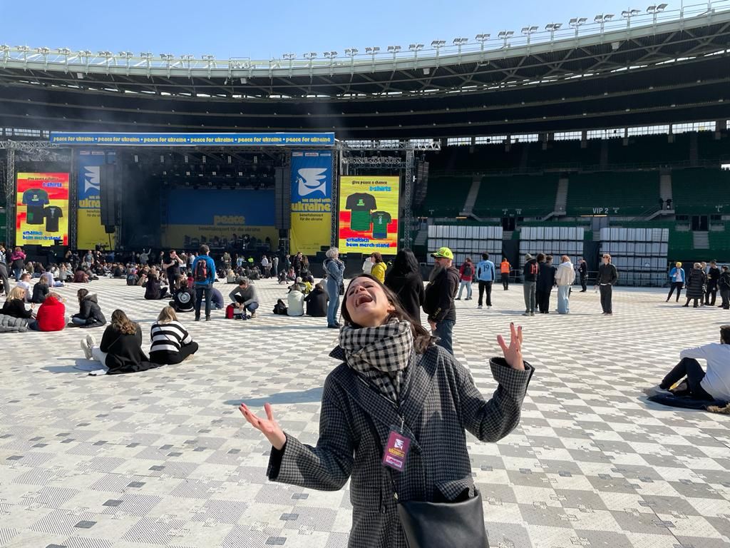 "Heute"-Redakteurin Romina Colerus konnte ihre Vorfeude nicht verstecken.