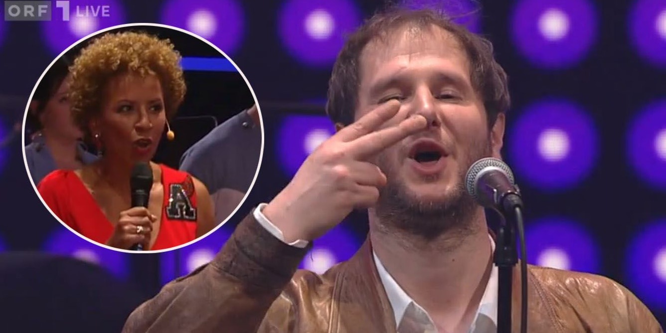 Arabella Kiesbauer ermahnt Wanda.