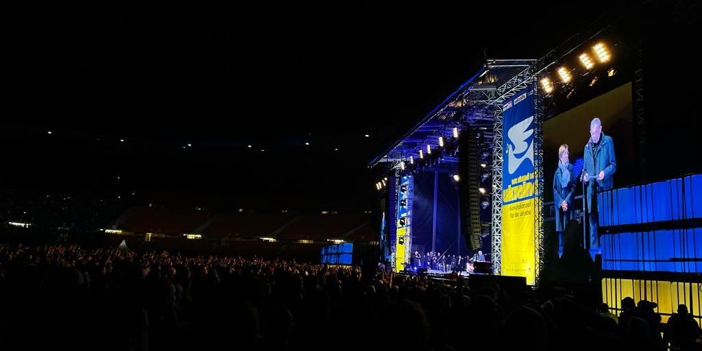 Alexander Van der Bellen wurde von den 45.000 Zusehern gefeiert wie ein Popstar.