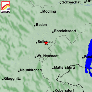 Das Erdbeben hatte eine Magnitude von 2,3.