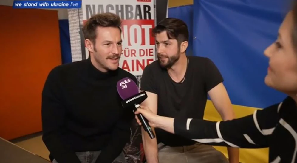Pizzera und Jaus im TV-Talk mit Puls24-Anchorwoman Alexandra Wachter