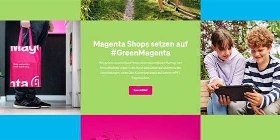 Seit 2015 ist Magenta ein CO2-neutrales Unternehmen.