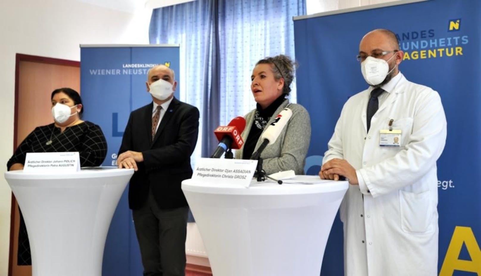 Experten bei der Spitals-Pressekonferenz in Wr. Neustadt