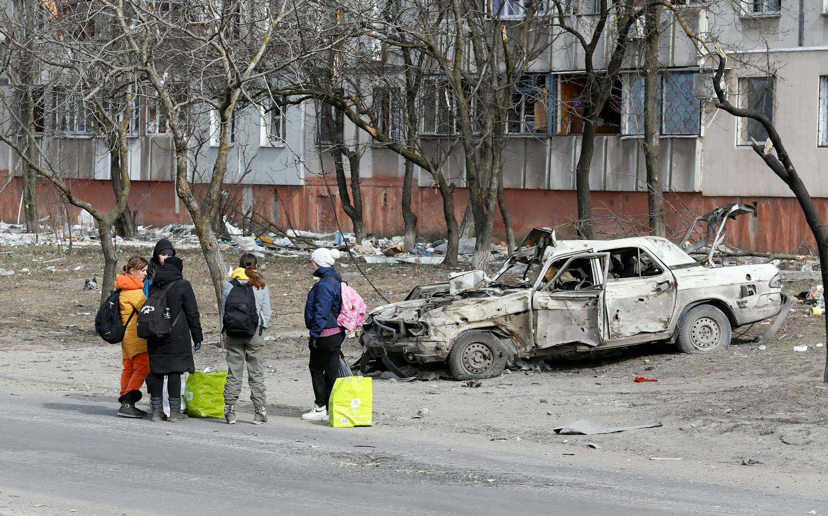 Weitere Eindrücke zur aktuellen Lage in Mariupol findest du auf den folgenden Bildern.