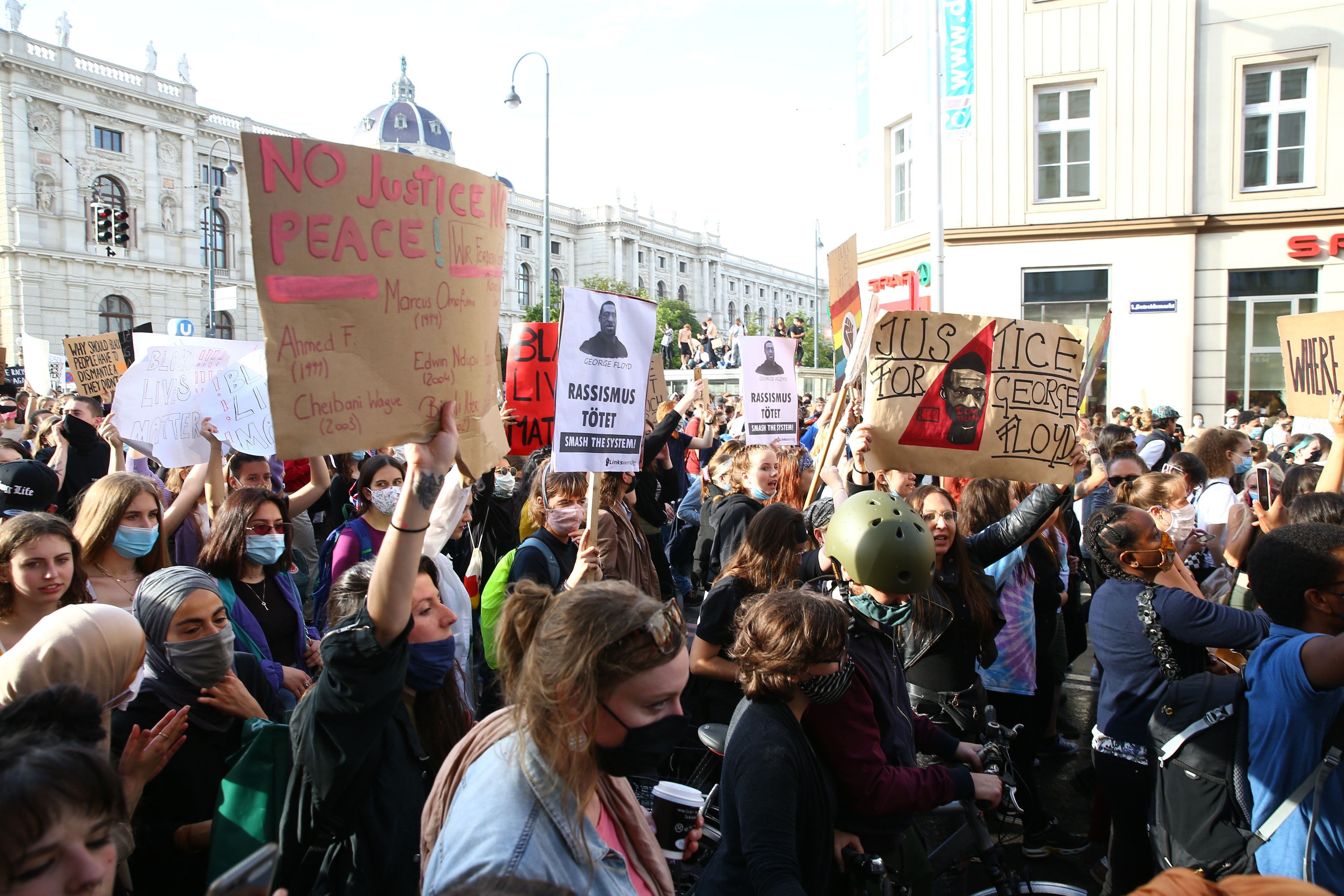 2020 gingen 50.000 Wiener gegen Rassismus auf die Straße. (Archivfoto)
