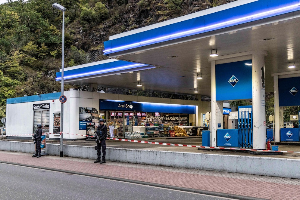 Der Tatort im deutschen Ort Idar-Oberstein. 