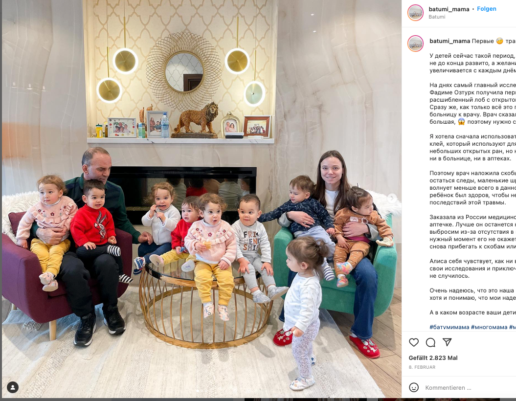 Kristina, Galip und ein paar der Kinder.